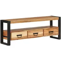 vidaXL Tv-bänk 120x30x45 cm massivt återvunnet trä