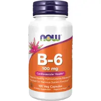Now , B-6, 100 mg, 100 Veg Capslar