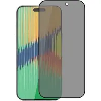 Mtp Products iPhone 15 Privacy Heltäckande Härdat Glas Skärmskydd - 9H - Svart Kant