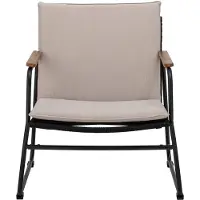 Bloomingville Hampton loungestol, svart, metall