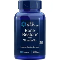 Life Extension , Ben Återställ, Kalciumtillskott med Vitamin K2, 120 Kapslar