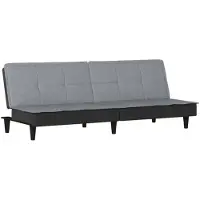 vidaXL Bäddsoffa ljusgrå tyg