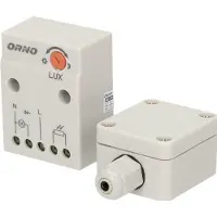 ORNO fotorelä 2300 W, IP65-sensor, i kartong, OR-CR-232