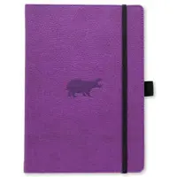 Dingbats* Wildlife A5+ Lined - Purple Hippo Notebook