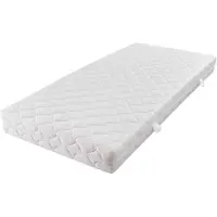vidaXL Madrass med tvättbart överdrag 200 x 180 x 17 cm H3