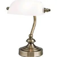 Orion Skrivbordslampa Zora, Brun / mässing, Arbetsrum / kontor, Metall, Antik, Bordslampa
