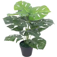vidaXL Konstgjord Monstera med Kruka, 45 Cm, Grön