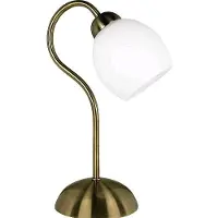 Orion Sängbordslampa Doma, Brun / mässing, Vardagsrum / matsal, Metall, Bordslampa