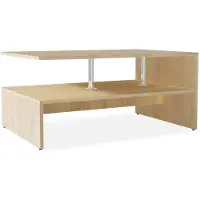 vidaXL Soffbord spånskiva 90x59x42 cm ekfärg