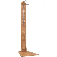 vidaXL Utomhusdusch massiv teak 70x75x204 cm