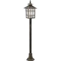 Orion Pollare uthomus Ilka, Brun / rost, Aluminium / grå / zink, Modern, Utomhuslampa