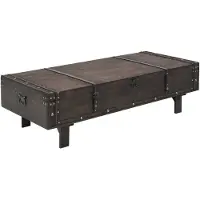 vidaXL Vintage Kaffebord av Plywood, 120X55X35 Cm