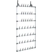 vidaXL Hängande skoställ silver 66x13x139 cm