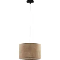 TK Lighting Hänglampa Juta , dimbar, Brun / rost, Vardagsrum / matsal, Textil / tyger / siden, Pendellampa