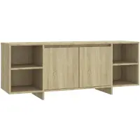 vidaXL Tv-bänk sonoma ek 130x35x50 cm konstruerat trä