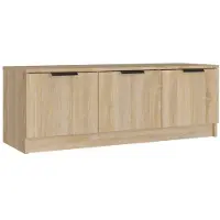 vidaXL Tv-bänk sonoma-ek 102x35x36,5 cm konstruerat trä