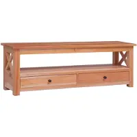 vidaXL TV-bänk 115x30x40 cm massiv mahogny