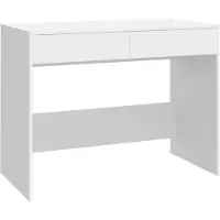 vidaXL Skrivbord vit 101x50x76,5 cm konstruerat trä