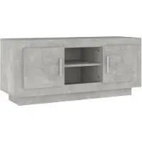vidaXL Tv-bänk betonggrå 102x35x45 cm konstruerat trä