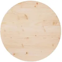 vidaXL Bordsskiva, Ø70x2,5 cm, Massiv furu