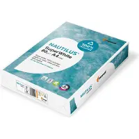 Nautilus återvunnet papper SuperWhite CO2-neutral DIN A4 80 g/m² 500 ark