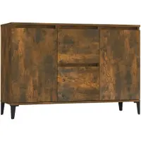 vidaXL Skänk rökfärgad ek 102x35x70 cm konstruerat trä