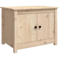 vidaXL Soffbord, 71X49X55 Cm, Massivt Furuved