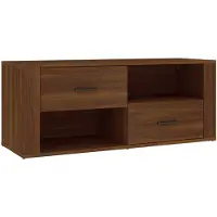 vidaXL Tv-bänk brun ek 100x35x40 cm konstruerat trä