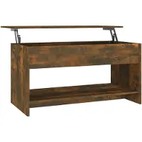 vidaXL Soffbord rökfärgad ek 102x50x52,5 cm konstruerat trä