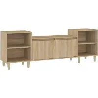vidaXL Tv-bänk sonoma-ek 160x35x55 cm konstruerat trä