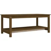 vidaXL Soffbord, Honungsbrun, 110X55X45 Cm, Massivt Furuved
