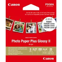 Canon 8,8 x 8,8cm 265g PP-201 fotopapper | Glossy II Plus | 20 ark