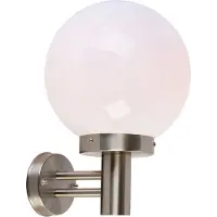 QAZQA Modern utomhusvägglampa stål rostfritt stål IP44 - Sfera