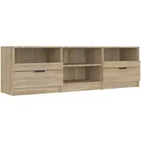 vidaXL Tv-bänk sonoma-ek 150x33,5x45 cm konstruerat trä