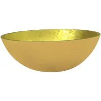 vidaXL Handfat glas 50x37x14 cm guld