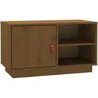 vidaXL Tv-bänk honungsbrun 70x34x40 cm massiv furu