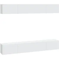 vidaXL Tv-skåp 4 delar vit 100x30x30 cm