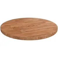 vidaXL Rund bordsskiva ljusbrun Ø30x1,5 cm behandlad massiv ek