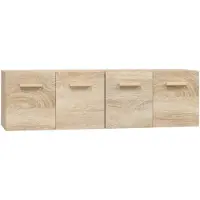 vidaXL Väggskåp 2 st sonoma-ek 60x36,5x35 cm konstruerat trä