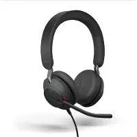 Jabra Evolve2 40 SE MS Stereo - Headset - On-Ear On-ear headset Sladd Stereo Svart Brusreducering, Brusreducering för mikrofon Mikrofonljudavstängning,