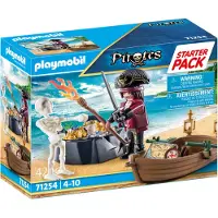 Playmobil Pirat med Roddbåt
