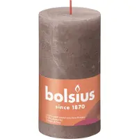 Bolsius Rustika ljus Ø6.8x13cm taupe (4)