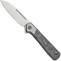 We Knife Soothsayer WE20050-3 Grey Titanium/Carbonfiber, pocket knife