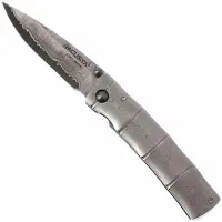 Mcusta MC-33D Shinra Take Folding knife, handle/blade: Damascus and Damascus