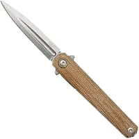 MKM Knives MKM Flame Light FL02L-NC dagger, natural micarta, pocket knife