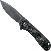 CIVIVI Elementum C907C-DS2 Damascus, Shredded Silver Carbon fibre pocket knife