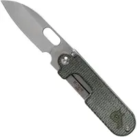 FOX Black Bean Gen 2, 440C, Green Micarta, BF-719-MI pocket knife