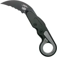 CRKT Provoke 4040V Serrated Kinematic Karambit pocket knife, Joe Caswell design