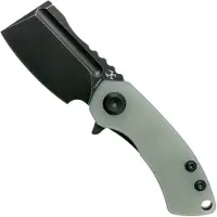 Kansept Knives Mini Korvid T3030A4 Blackwashed, Natural G10 pocket knife, Justin Koch design