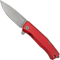 Lionsteel Myto MT01A RB Red Aluminium, Black pocket knife, Molletta design